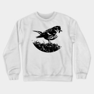 monochrome cool bird Crewneck Sweatshirt